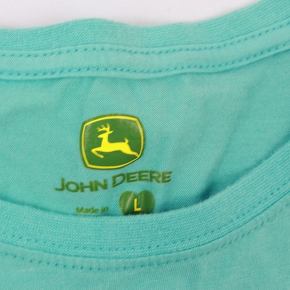 SOLD! - John Deere Womens Tshirt Size Large Green - Picture 4 of 4
